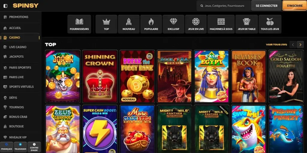 Le design de Spinsy  cqsino