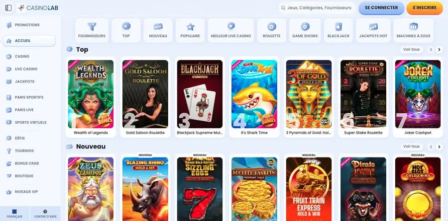 Casinolab avis