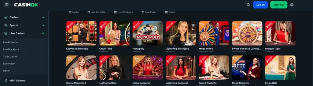 Les jeux live de Casino
