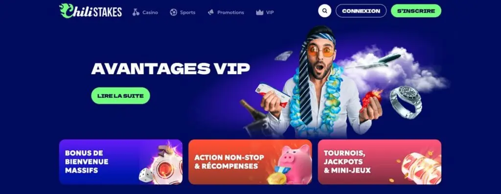 L'interface de ChiliStakes