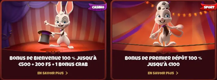 Les bonus de bienvenue de Magius casino