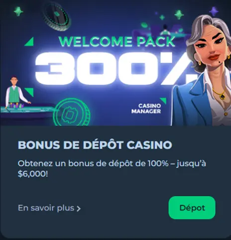 Bonus de bienvenue Casinok