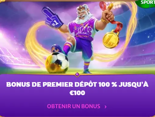 Bonus de bienvenue Sport MidasLuck