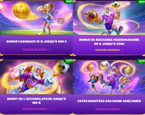 Bonus sport de MidasLuck