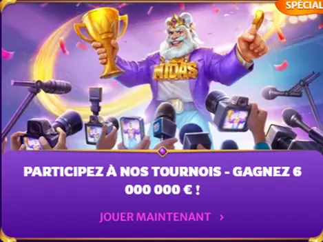 Les Tournois chez MidasLuck