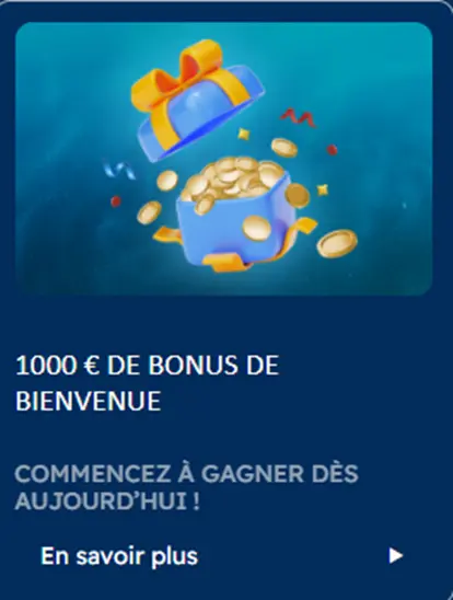 Bonus de bienvenue de Bof Casino