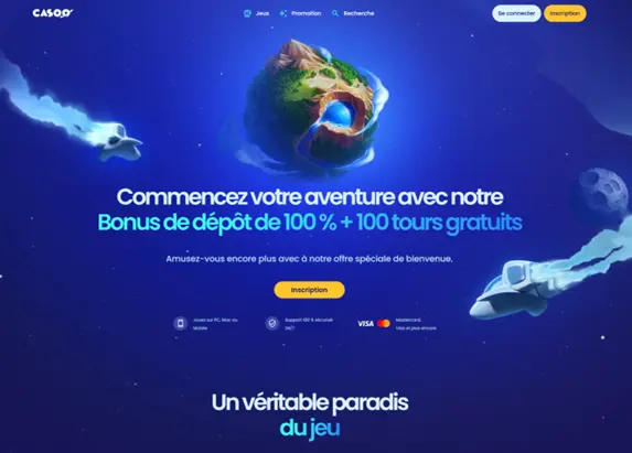 Le design de Casoo casino