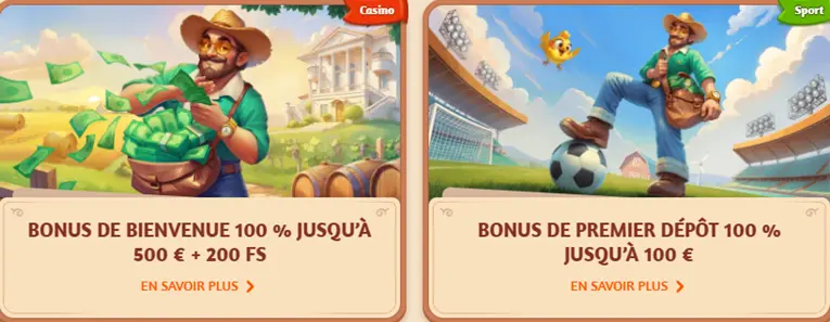 Bonus de bienvenue de BillyBets