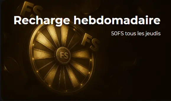 Recharge hebdo en tours gratuits chez SpinStar