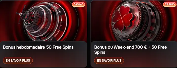 Les offres de bonus de Revolution Casino