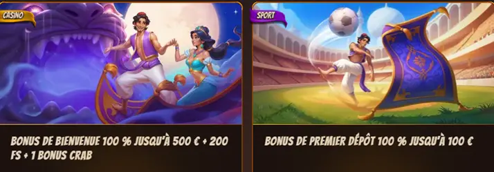 Bonus de bienvenue de AbuKing