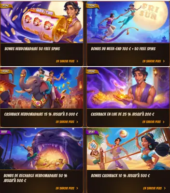 L'offre de bonus du casino AbuKing