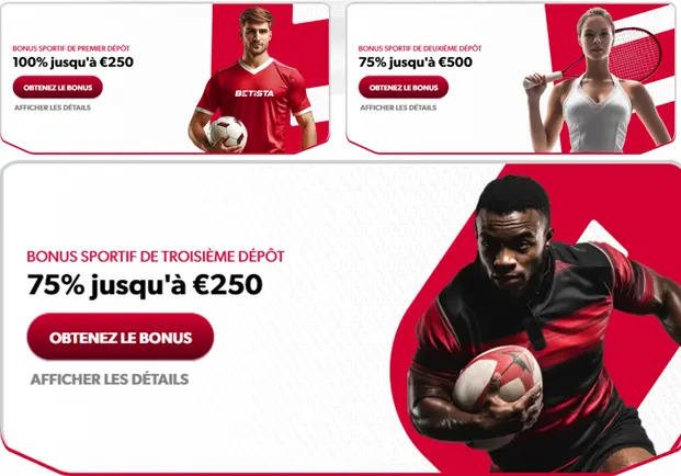 Pack de bienvenue sport Betista