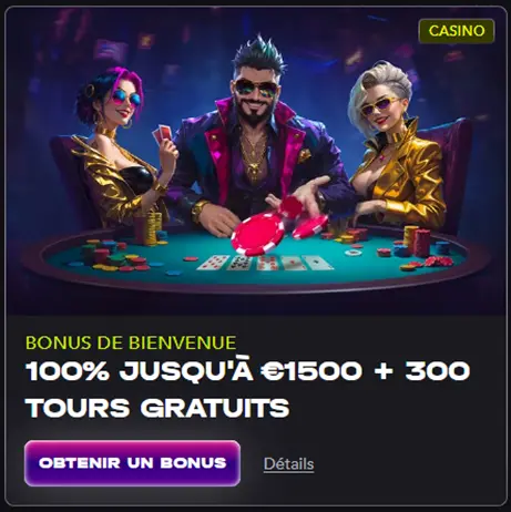 Bonus de bienvenue Mad