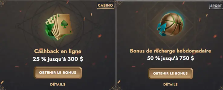 Les offres speciales de HeroSpin
