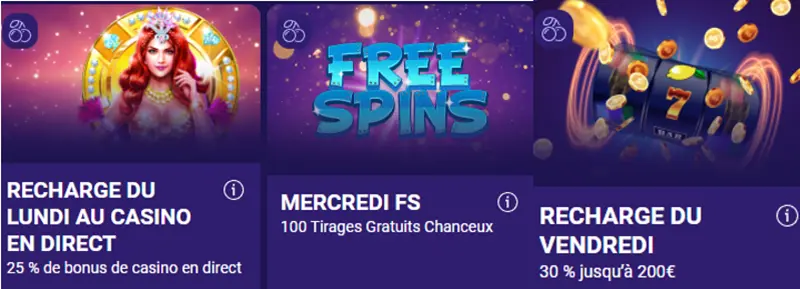 Offres de bonus spéciales de Li.Bet