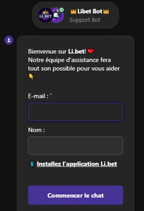 Le Service client de Li.Bet