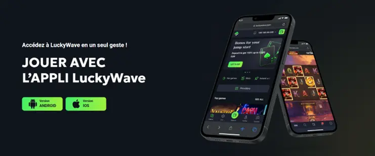 L'application Luckywave