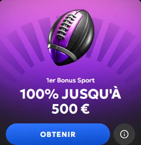 Bonus de bienvenue sport GxBet