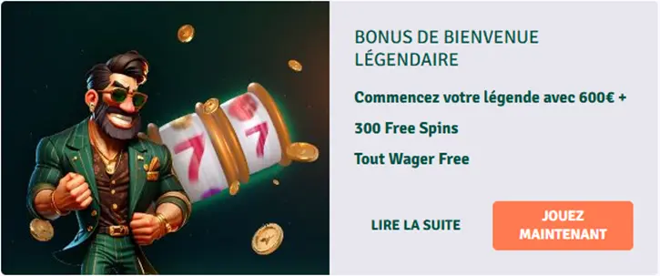 Bonus de bienvenue légendaire Staxino