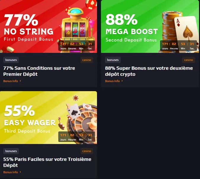 Pack de bienvenue de Blaze Spins