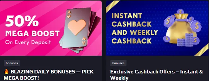 Le bonus Mega Boost de Blaze Spins