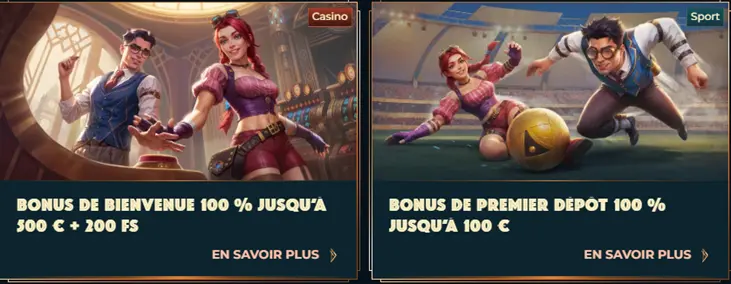 Offre de bienvenue de MonsterWin