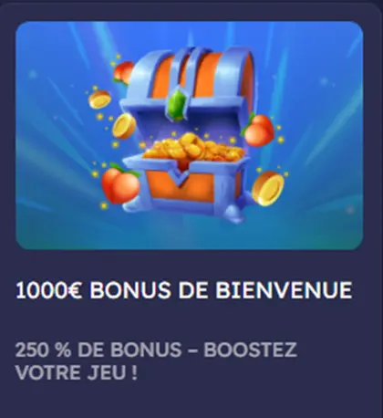 Casino Peaches Bonus de bienvenue 