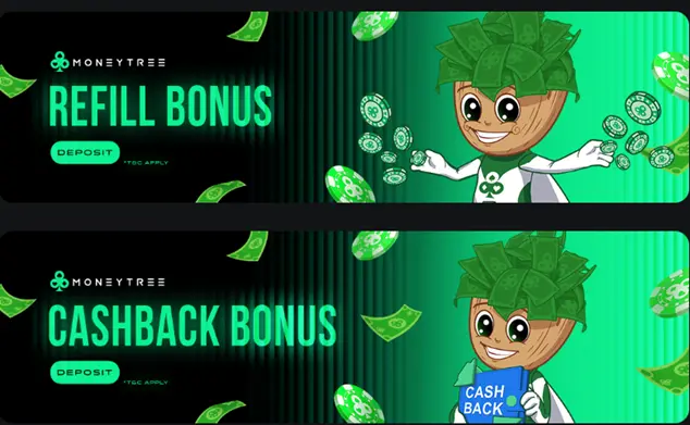 Moneytree.games Casino promotions