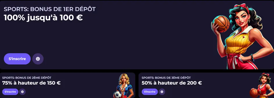 Bonus sport Bettyspin