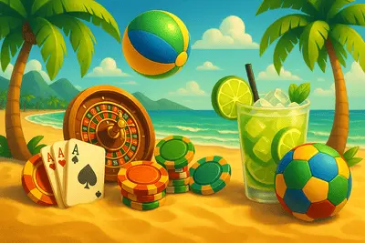 Bresil plage casino et football