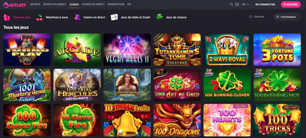 HotLoot casino machines à sous