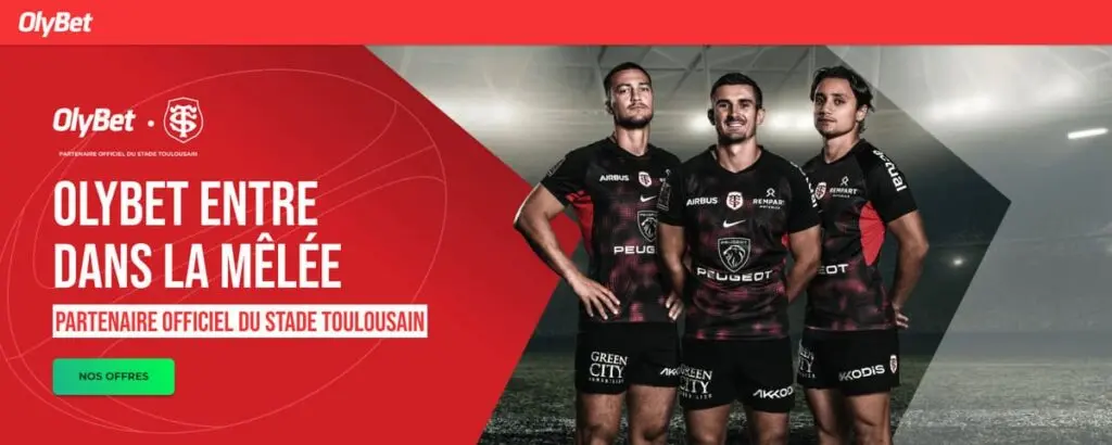 Olybet partenaire du stade toulousain