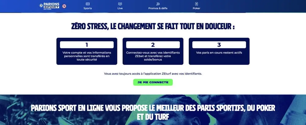Transférez votre compte ZEbet en 2 minutes chrono