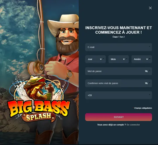 S'inscrire sur le casino PrimeBetz