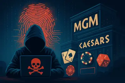 Illustration d’une cyberattaque ciblant un casino en ligne