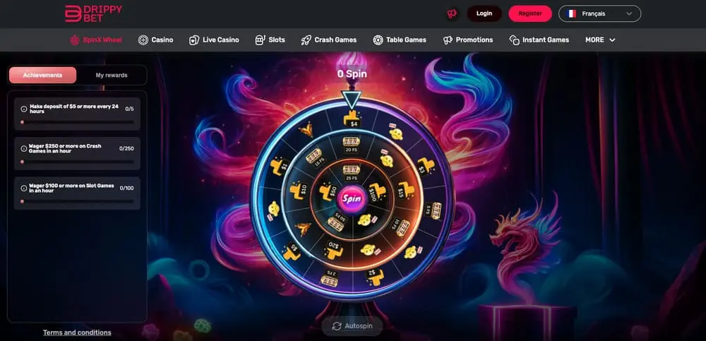 Jouer sur le casino Drippy Bet