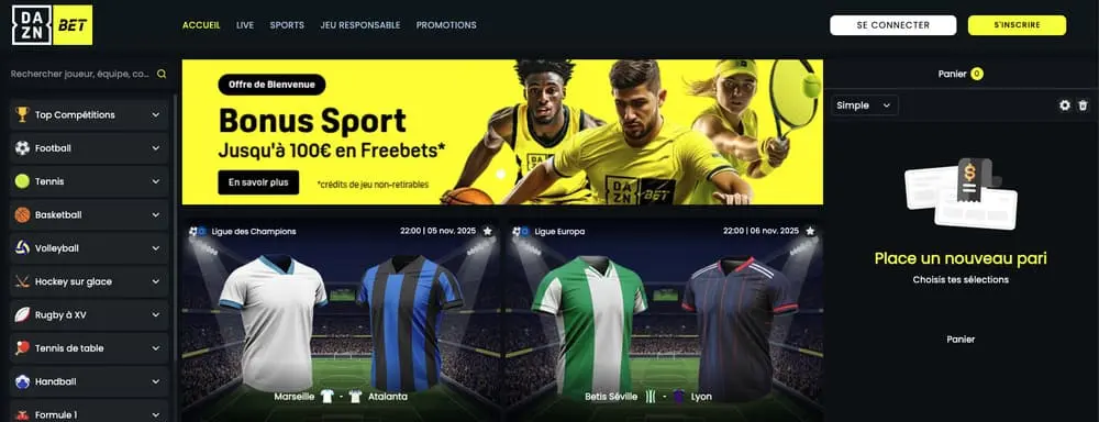 Arrivée de Dazn Bet sur le marché français