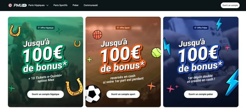 Bonus et promos PMU.fr