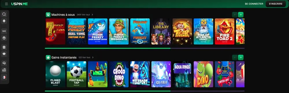 USpin machines à sous