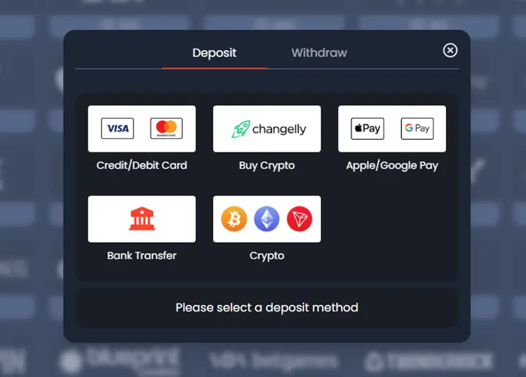 Modes de paiement et retraits Forza.Bet