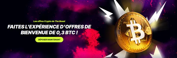 BetBeast Bonus de bienvenue Crypto