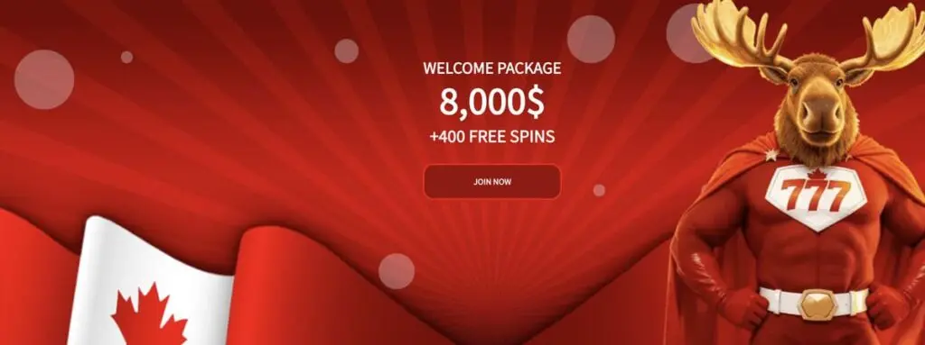Bonus de bienvenue Canada777 casino