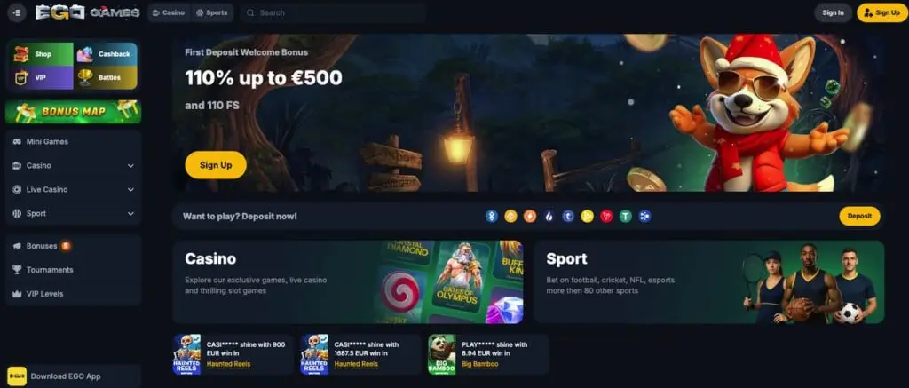 EgoGames avis et test du casino en ligne
