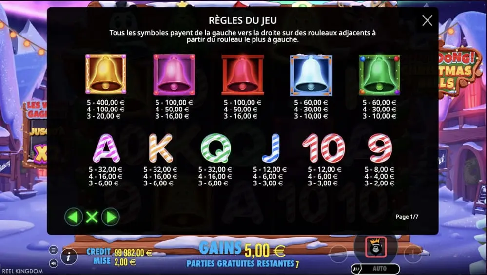 Ding Dong Christmas Bells les regles du jeu 