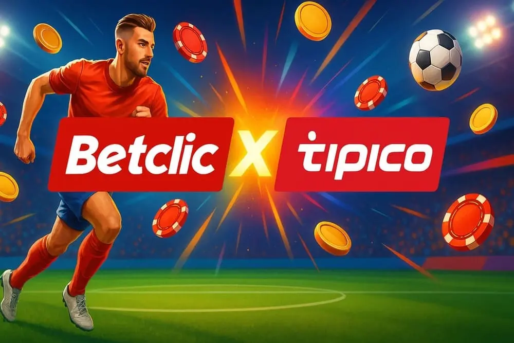 Joueur de foot et fusion Betclic Tipico