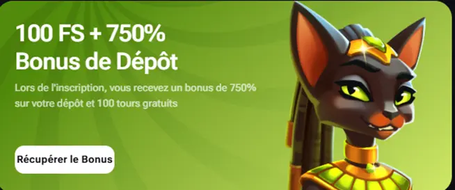 Bonus de bienvenue Vega.Bet 100FS + 750% de bonus de dépôt
