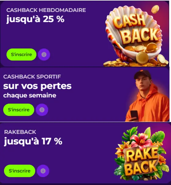 Cashback Gambloria