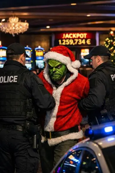 Le Grinch des machines à sous arreté au casino