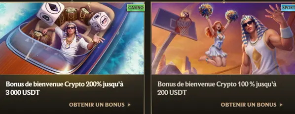 Bonus de bienvenue crypto Realz casino